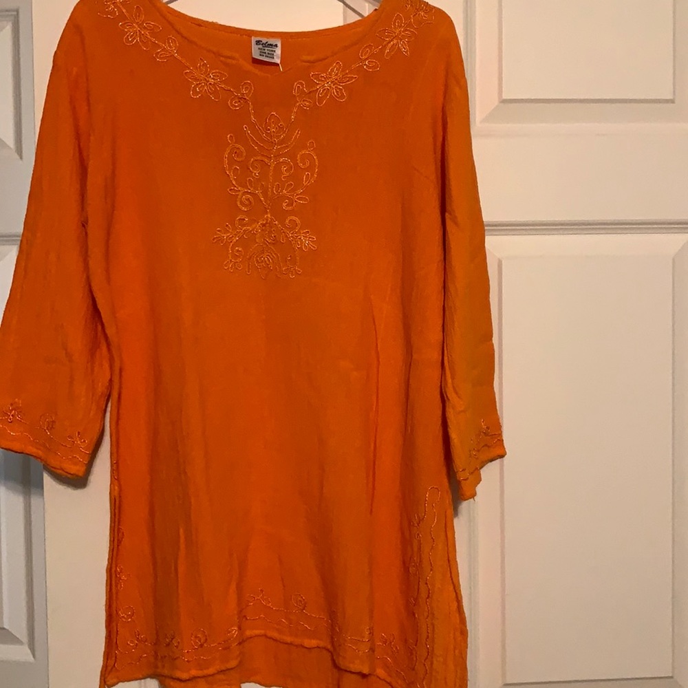 NWT Orange Tunic Top
